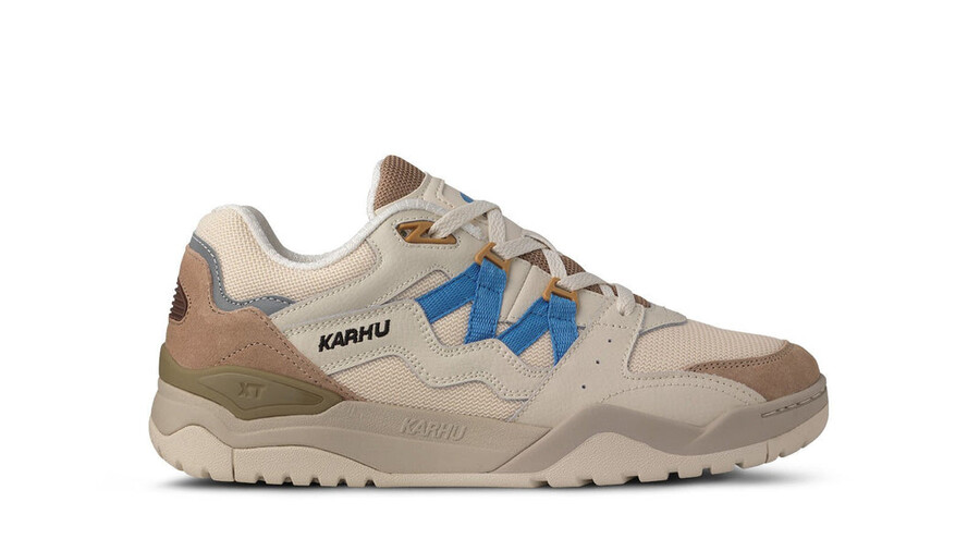 karhu fusione xt warm taupe azzurra - scarpe da ginnastica stile di vita
