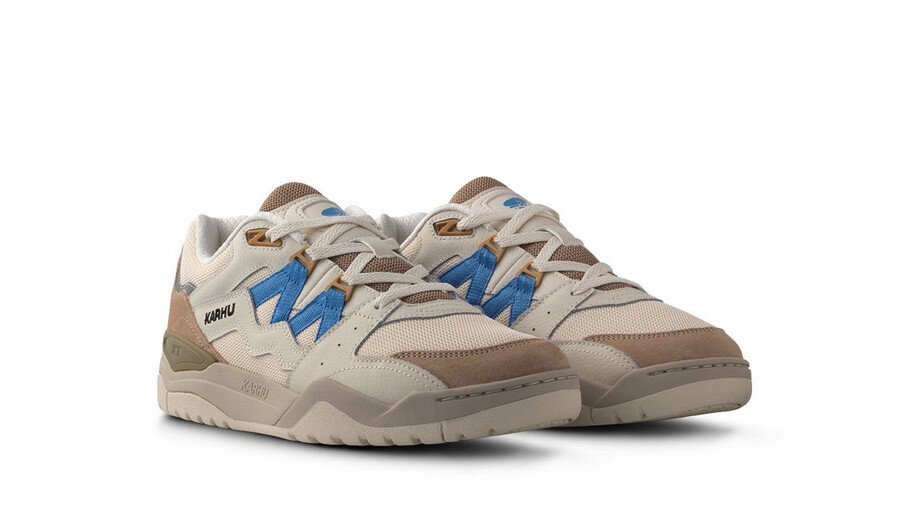 karhu fusione xt warm taupe azzurra - scarpe da ginnastica stile di vita