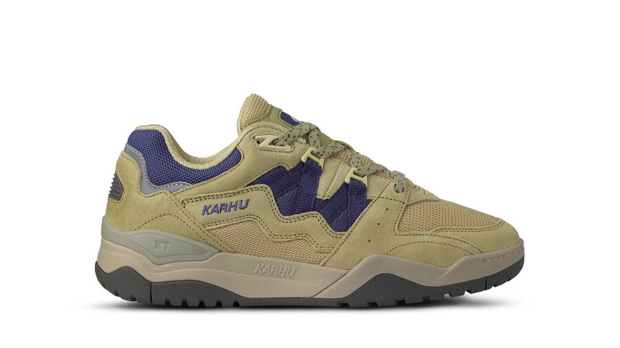 karhu fusione xt pallido verde oliva skipper blue - scarpe da ginnastica stile di vita
