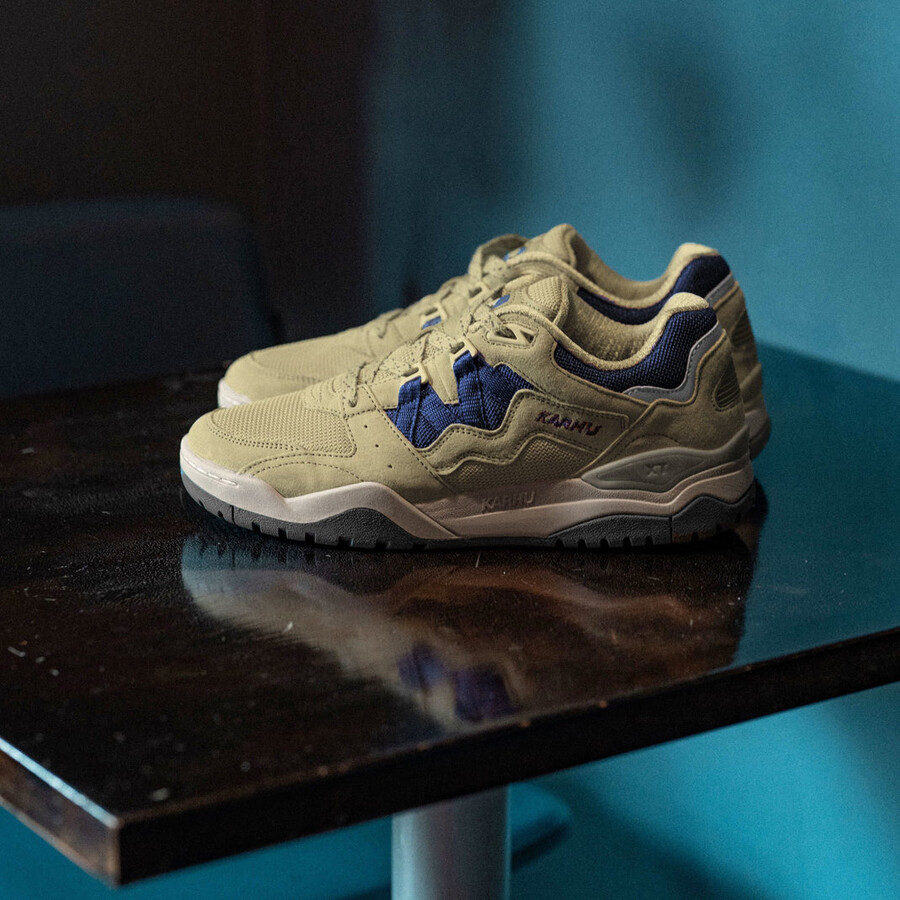 karhu fusione xt pallido verde oliva skipper blue - scarpe da ginnastica stile di vita